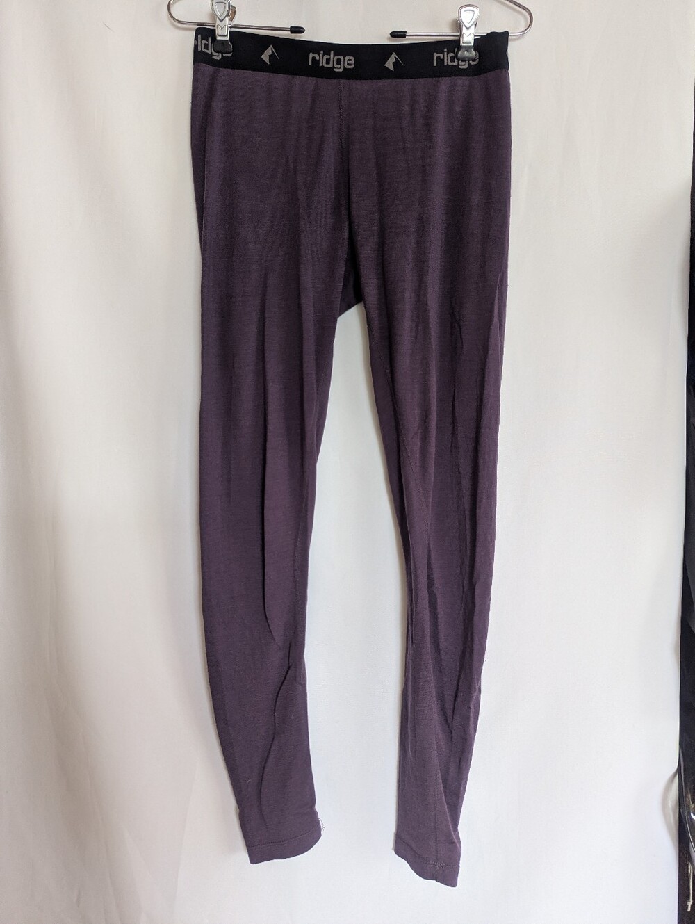 Ridge Women's Small Purple Base Layer Pants 100% Merino Wool Thermal